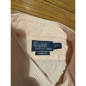 Polo Ralph Lauren Classic Fit Button Front Long Sleeve Cotto Orange 18 34/35 XXL